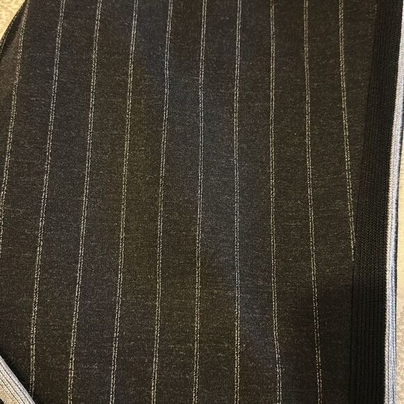 Lyssé Women’s Pull On Black with Pinstripes + Grey & Black Side Stripes - Size L - Picture 2 of 8